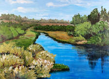 Rivière Noire au Parc des Grandes-Coulées, peinture de Jules Morissette